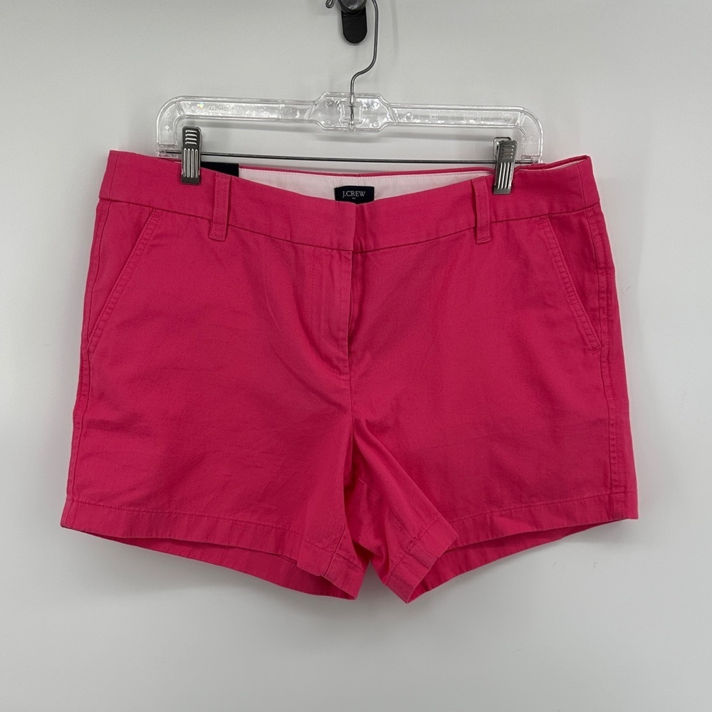 J. Crew 5"Short Women's Classic Chic Summer Bright Pink Bermudas Barbiecore SZ12